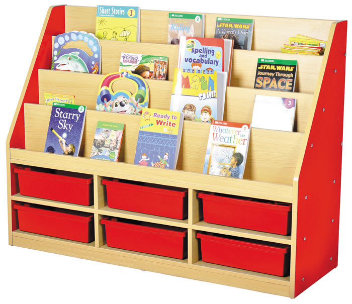 Milan Tiered Bookcases - 6 Small Tray Unit
