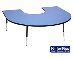 Laminated Horseshoe Table