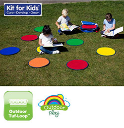 Rainbow Circle Mats Set Of 30 With Holdall