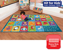 Alphabet Rectangular Mat - 3m x 2m