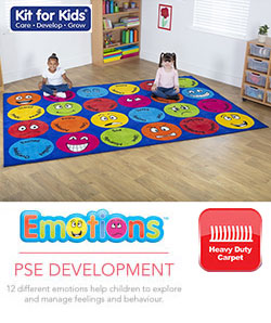 Emotions Interactive Rectangular Placement Carpet - 3m x 2m