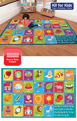 Alphabet Placement Carpet - 3m x 2m