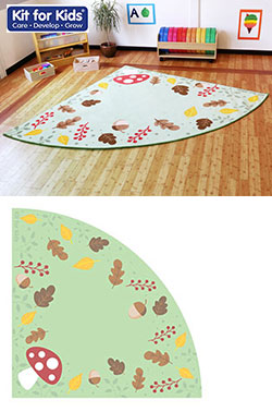 Forest Friends Corner Placement Carpet 2m x 2m