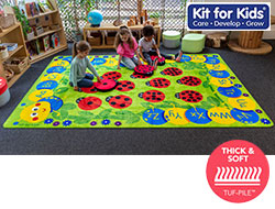 Back to Nature Chloe Caterpillar Numeracy & Literacy Carpet - 3m x 2m