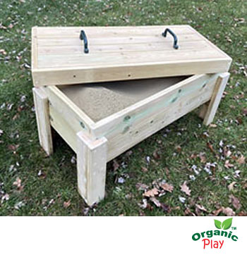 Outdoor Raised Sandpit with Lid