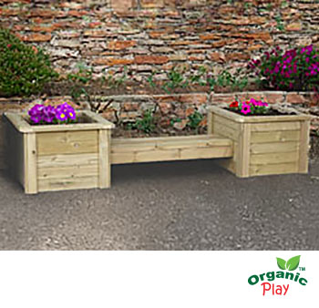 Outdoor Finch Planter Seat - 8ft