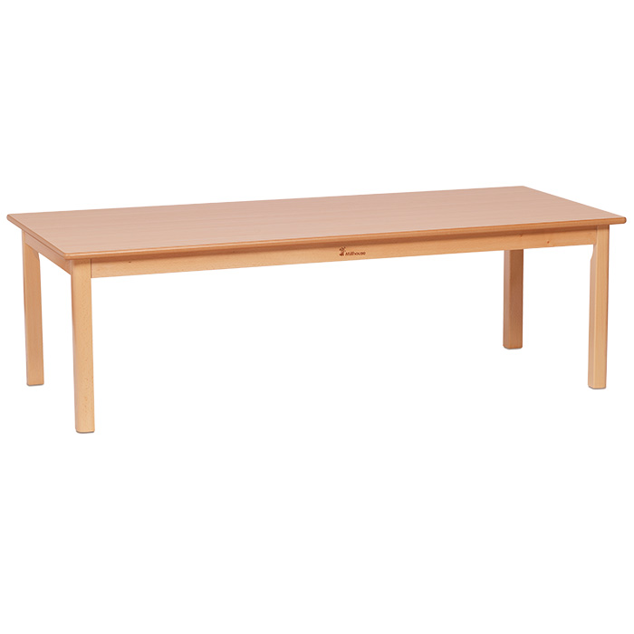 Large Rectangle Melamine Top Wooden Table - 1500 x 695mm