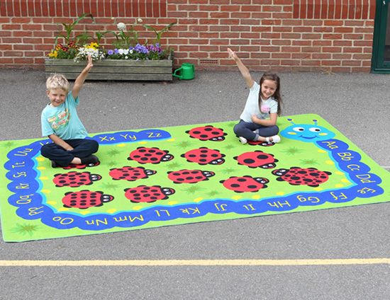 Outdoor Play Back to Nature Chloe Caterpillar Numeracy & Literacy Mat - 3m x 2m