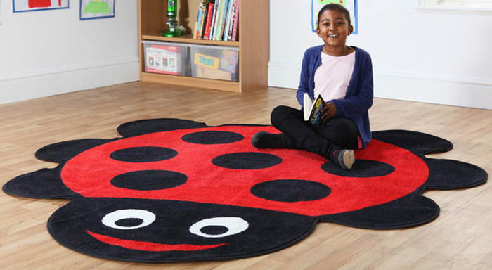 Back To Nature Ladybird Shaped Indoor Carpet - 2m x 2m