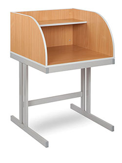 Study Carrel with Cantilever Leg Frame