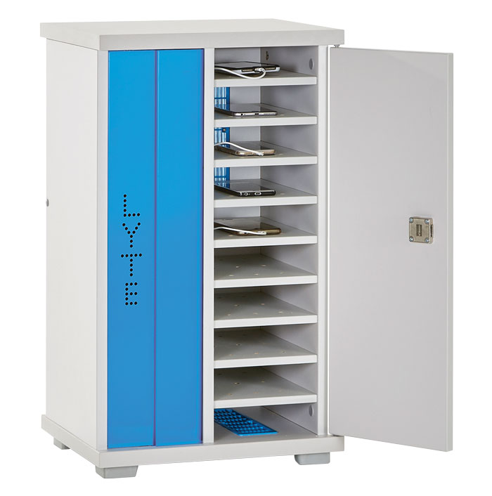 LapCabby Lyte Single Door 10 Device Mini - Dual USB