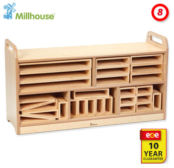 Hollow Block Storage Unit with Back
