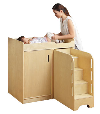nappy changing trolley