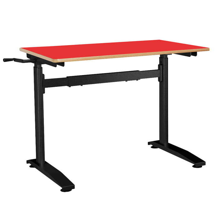 HA600 Height Adjustable Table - MDF Top And MDF Bullnose Edge