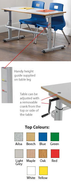 HA200 Height Adjustable Table - Double