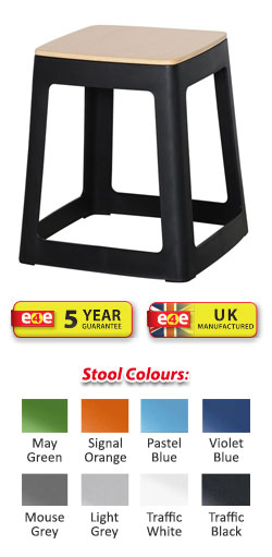 Origin Base Stool (Low) - Beech Ply Seat