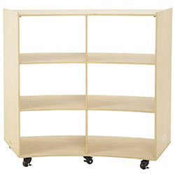 3 Shelf Curved Storage Unit