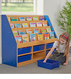 Milan Tiered Bookcases - 6 Small Tray Unit