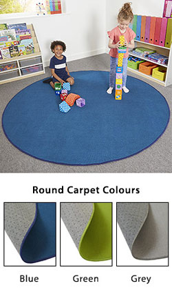 Plain Colour Round Carpet