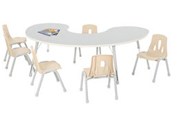 Thrifty Group Table - 6 Seater (Grey)