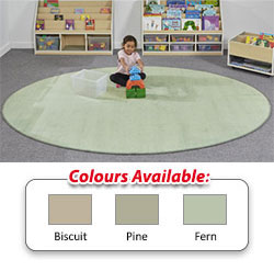 Plain Colour Neutral Oval Rugs 2870mm x 1980mm