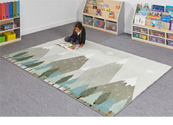 Neutral Colours - Calm Mountains Rug 2.5m x 1.7m