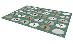 Alphabet Rocks Learning Rug