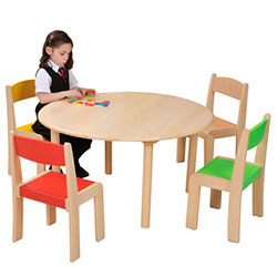 Solid Beech Round Table