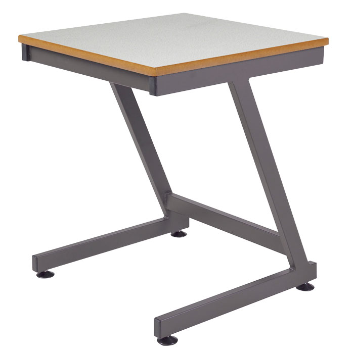 Z-Frame ICT/ Classroom Table 600 x 600mm - Bullnosed MDF Edge Z-Frame ICT/ Classroom Table 600 x 600mm - Bullnosed MDF Edge