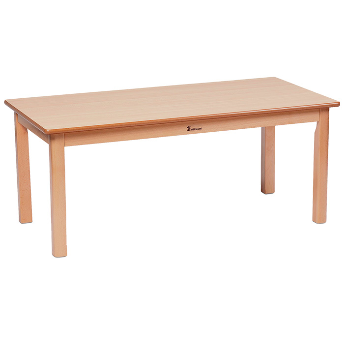 Rectangle Melamine Top Wooden Table - 1120 x 560mm