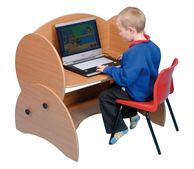 E4e Low Level Height Adjustable Computer Desk