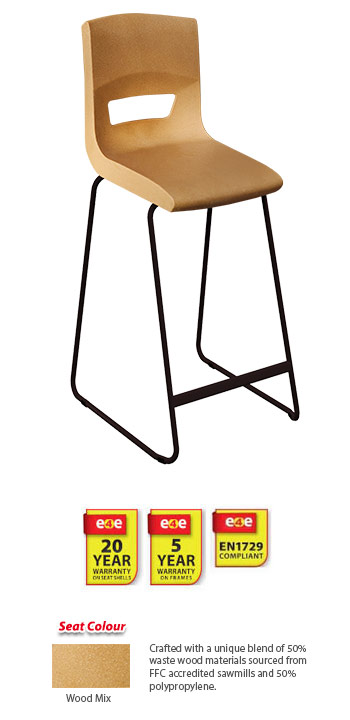 Postura Plus High Chairs Wood Mix