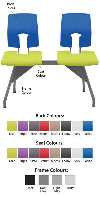 Hille SE Beam Seating - 2 Classic Seats