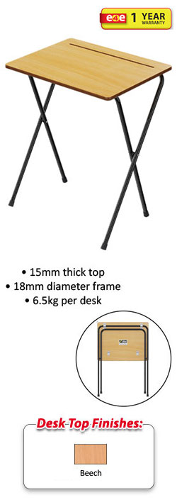 Z-Lite Standard Folding Exam Desk 600mm x 450mm