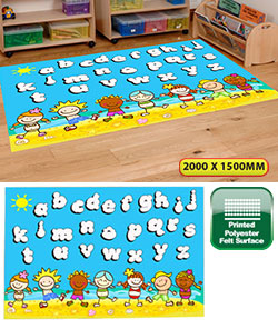 Alphabet Beach Party Playmat - 2m x 1.5m