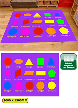 Geometric Shapes Playmat - 2m x 1.5m