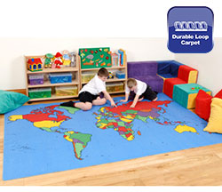 Gigantic World Map Rug - 3m x 2m