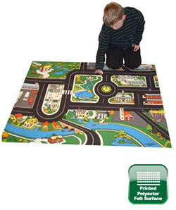 Large Town Roadway Playmat - 1.3m x 1m