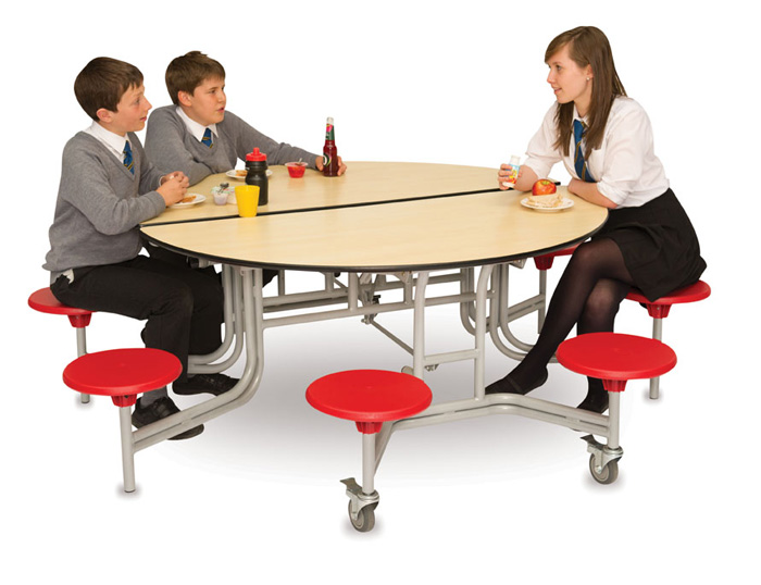 Spaceright Circular Folding Table Seating Unit