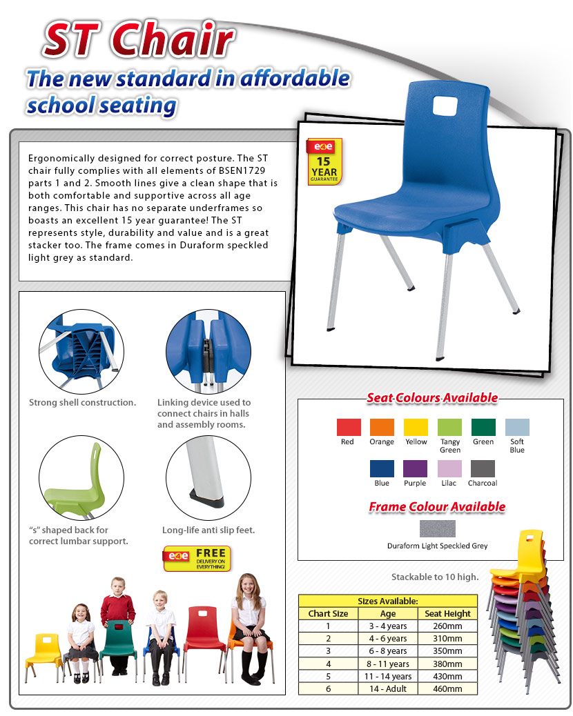 st classroom chairs