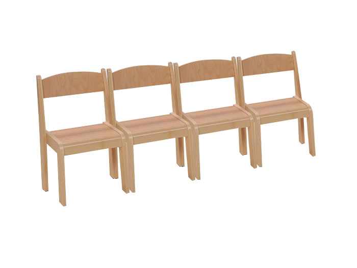 Solid Beech Stackable Chairs