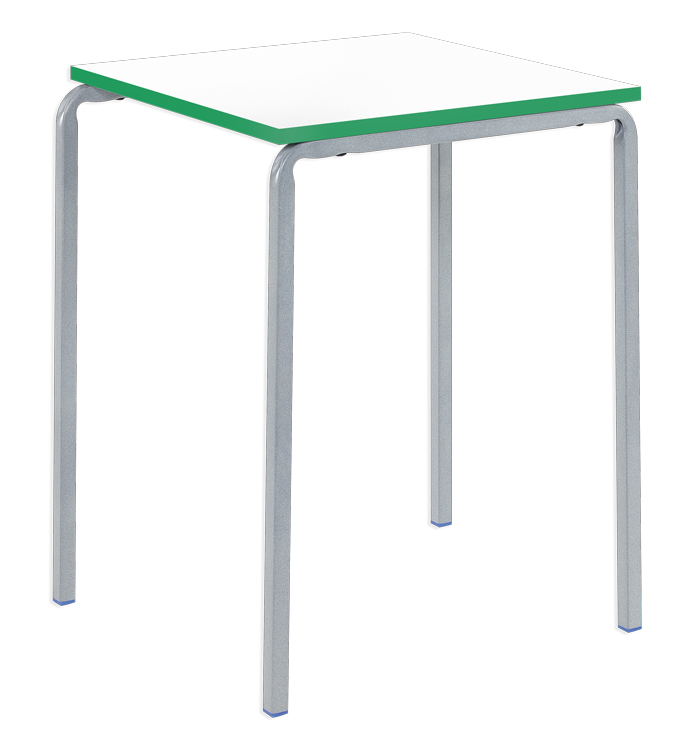 Classroom Premium Slide Stacking Square Table - with ABS Thermoplastic Edge