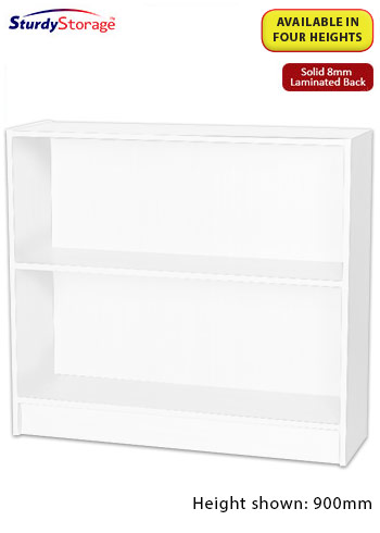 Sturdy Storage - White 1000mm Wide Bookcase