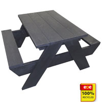 100% Recycled Junior A-Frame Picnic Table and Bench Set
