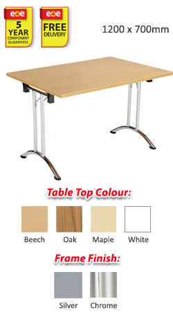 Rectangular Union Folding Table - 1200 x 700mm