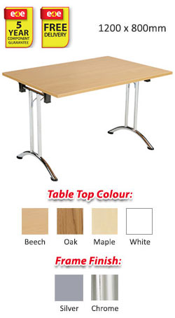 Rectangular Union Folding Table - 1200 x 800mm