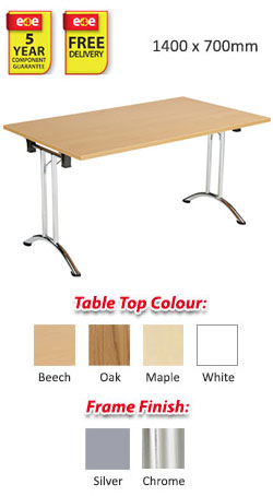 Rectangular Union Folding Table - 1400 x 700mm