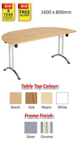 Union Folding Table - D-End