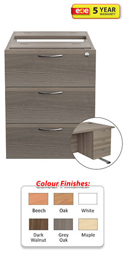 Fixed Pedestal - 3 Drawers