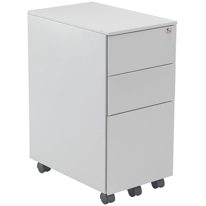 Talos Under Desk 3 Drawer Slimline Mobile Pedestal